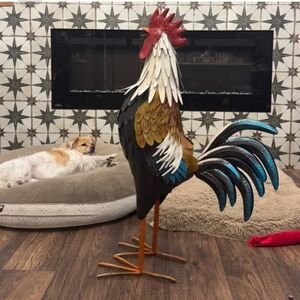 Metal Farmhouse Rooster, New